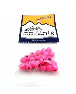 BEAD 6,4 mm HOT PINK